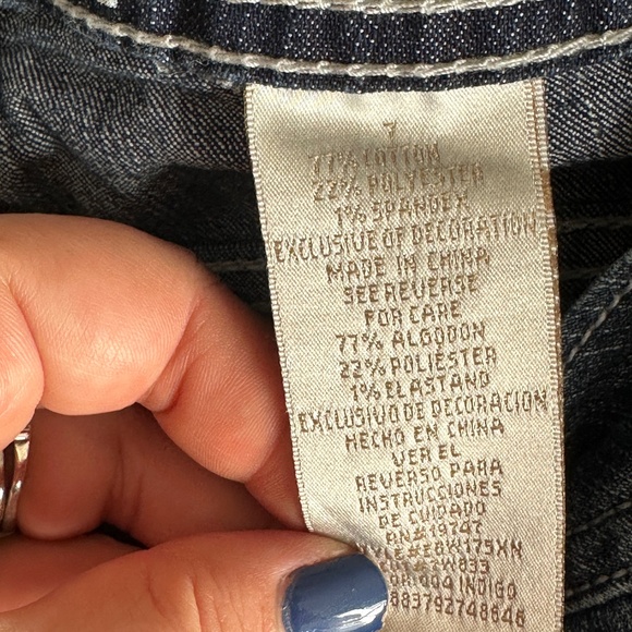 Vintage Baby Phat Fasions Silver Label Bootcut jeans Mid rise Size 7 Juniors Y2K - Picture 7 of 8